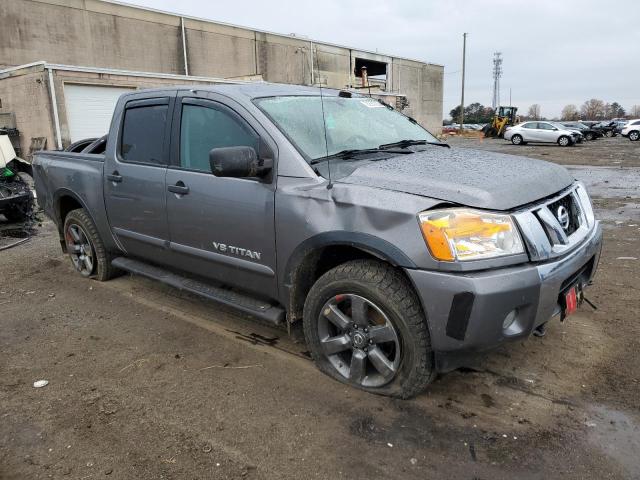 1N6BA0EC4FN511213 - 2015 NISSAN TITAN S GRAY photo 4