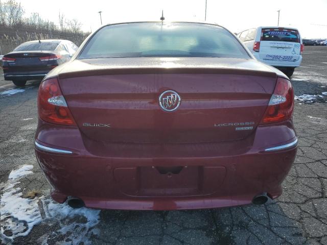 2G4WN58C281166264 - 2008 BUICK LACROSSE SUPER SERIES RED photo 6