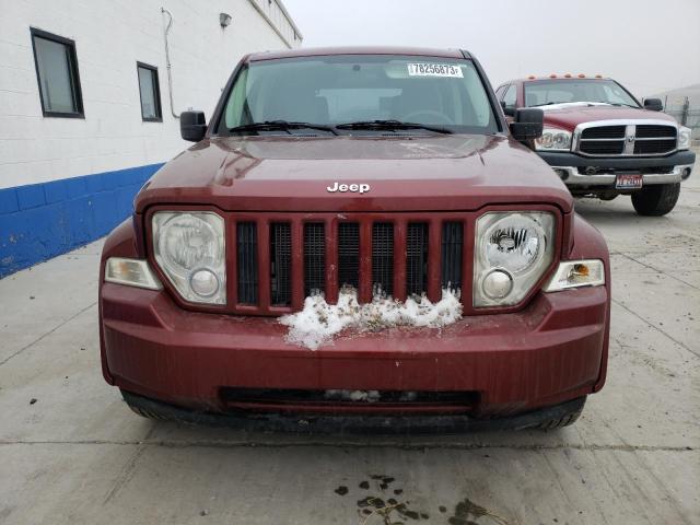 1J8GN28K88W286005 - 2008 JEEP LIBERTY SPORT BURGUNDY photo 5