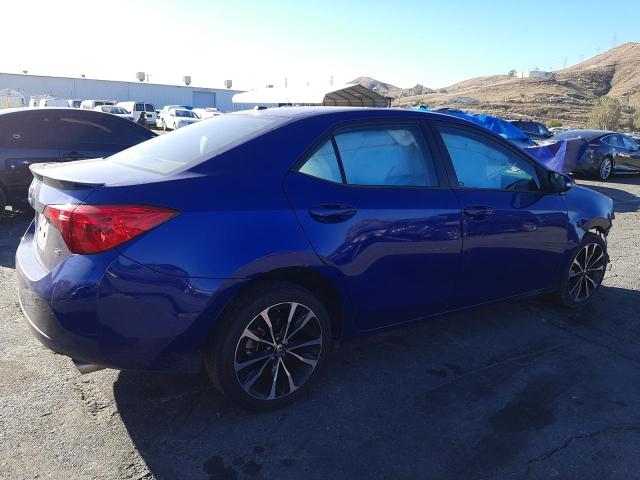 5YFBURHE4HP638643 - 2017 TOYOTA COROLLA L BLUE photo 3