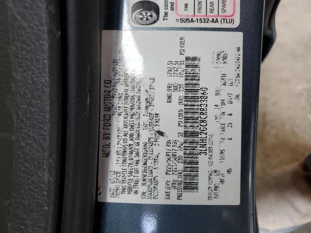 3LNHL2GC8CR833860 - 2012 LINCOLN MKZ BLUE photo 12