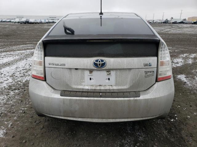 JTDKN3DU9A0130062 - 2010 TOYOTA PRIUS SILVER photo 6