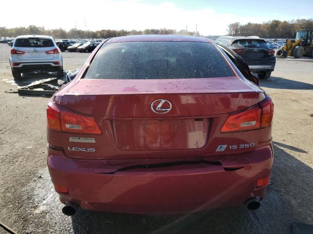 JTHBE262865001888 - 2006 LEXUS IS 350 MAROON photo 6