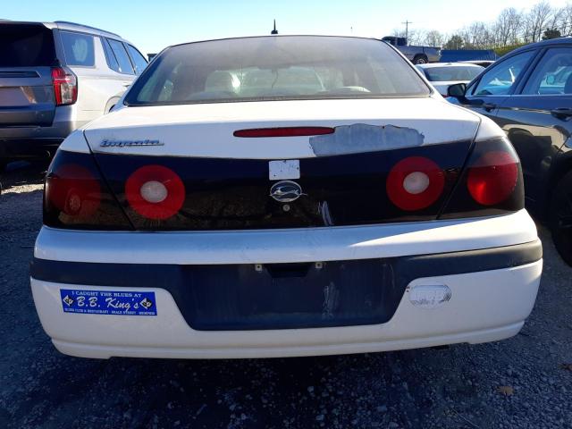 2G1WF52E259130494 - 2005 CHEVROLET IMPALA WHITE photo 6