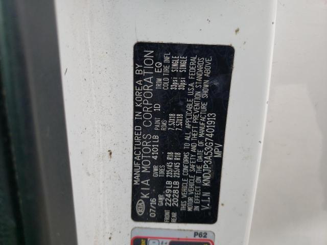 KNDJP3A53G7401913 - 2016 KIA SOUL + WHITE photo 12