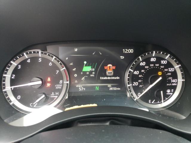 5TDGZRAH0NS128322 - 2022 TOYOTA HIGHLANDER XLE GRAY photo 9