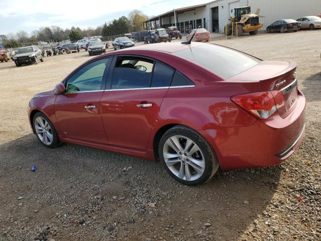 1G1PG5SB4E7372857 - 2014 CHEVROLET CRUZE LTZ RED photo 2