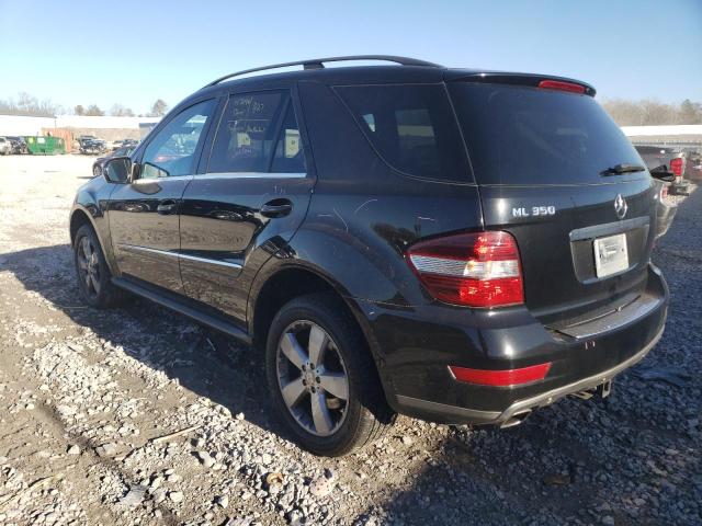 4JGBB8GB2AA620672 - 2010 MERCEDES-BENZ ML 350 4MATIC BLACK photo 2