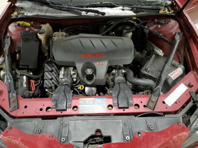 2G2WP522X51332674 - 2005 PONTIAC GRAND PRIX MAROON photo 11