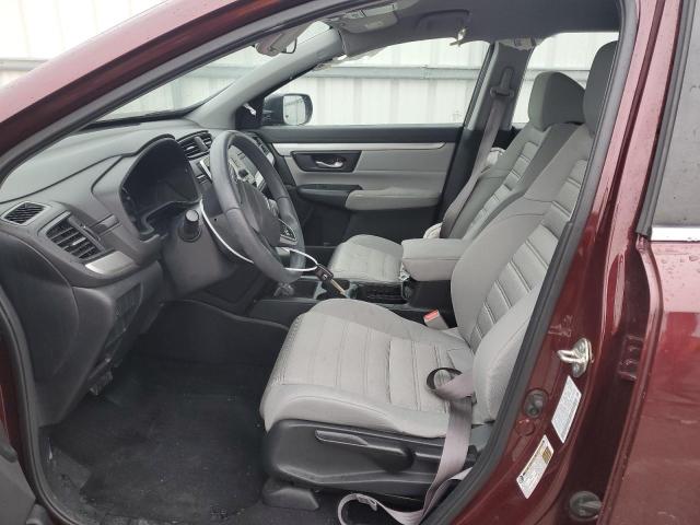 2HKRW6H37KH229708 - 2019 HONDA CR-V LX MAROON photo 7