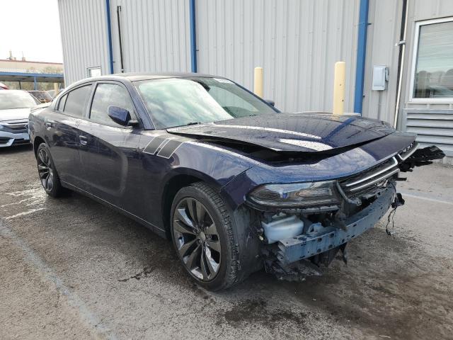 2C3CDXBG8FH861858 - 2015 DODGE CHARGER SE BLUE photo 4