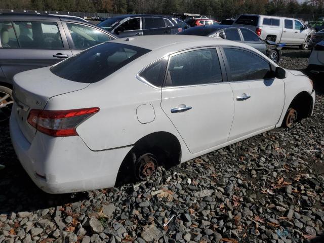 3N1AB7AP9FY240250 - 2015 NISSAN SENTRA S WHITE photo 3