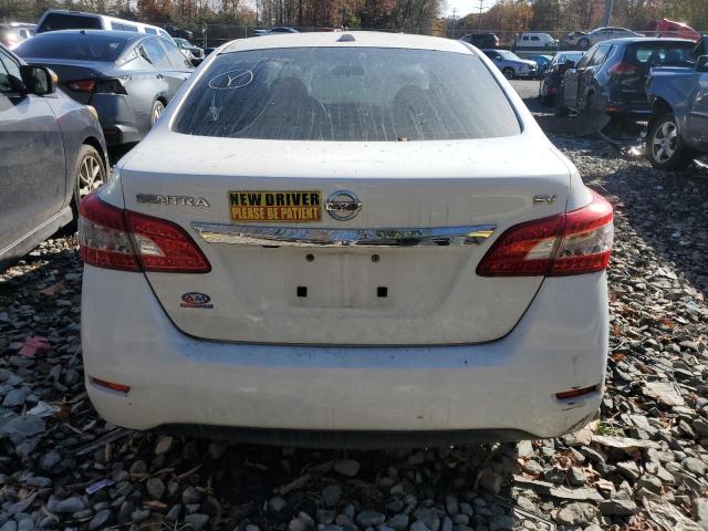 3N1AB7AP9FY240250 - 2015 NISSAN SENTRA S WHITE photo 6