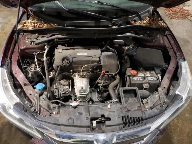 1HGCR2F76GA153166 - 2016 HONDA ACCORD EX BURGUNDY photo 11