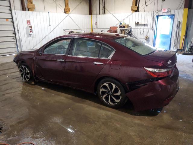 1HGCR2F76GA153166 - 2016 HONDA ACCORD EX BURGUNDY photo 2