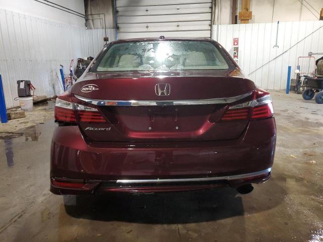 1HGCR2F76GA153166 - 2016 HONDA ACCORD EX BURGUNDY photo 6