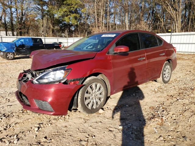 3N1AB7AP2GY235960 - 2016 NISSAN SENTRA S RED photo 1