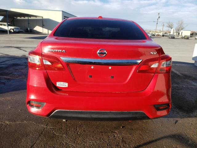 3N1AB7AP5JY219291 - 2018 NISSAN SENTRA S RED photo 6