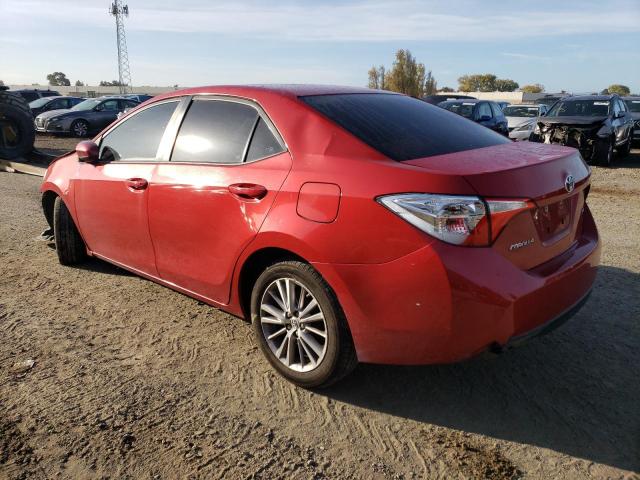 5YFBURHE7EP100224 - 2014 TOYOTA COROLLA L MAROON photo 2