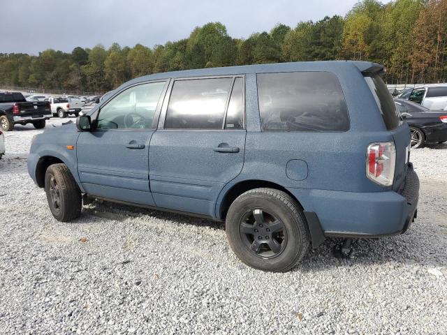 5FNYF18586B005335 - 2006 HONDA PILOT EX BLUE photo 2