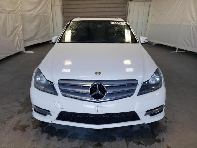 WDDGF4HB8EG221196 - 2014 MERCEDES-BENZ C 250 WHITE photo 5