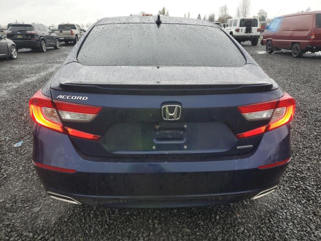 1HGCV1F93JA003756 - 2018 HONDA ACCORD TOURING BLUE photo 6