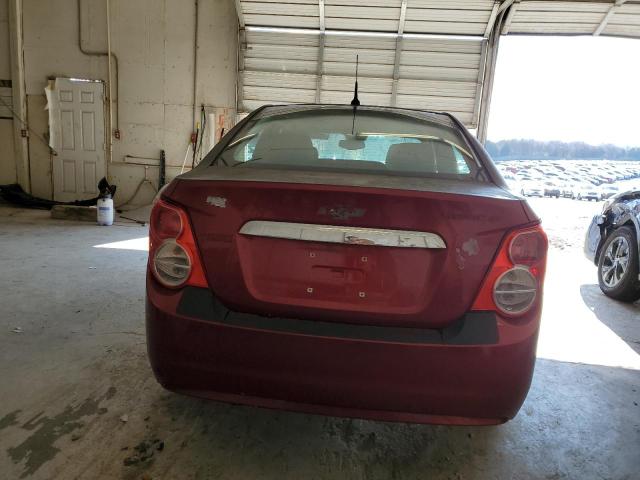 1G1JC5SH6D4175386 - 2013 CHEVROLET SONIC LT BURGUNDY photo 6