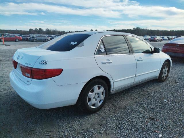 1HGCM56465A055077 - 2005 HONDA ACCORD LX WHITE photo 3