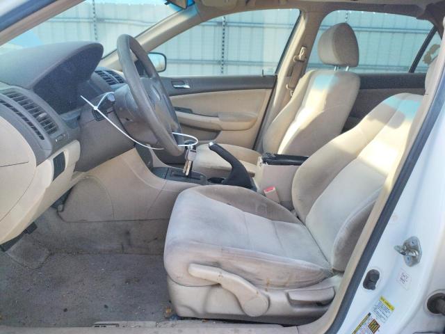 1HGCM56465A055077 - 2005 HONDA ACCORD LX WHITE photo 7