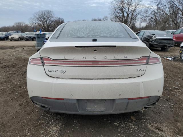 3LN6L2LU2FR625726 - 2015 LINCOLN MKZ HYBRID WHITE photo 6