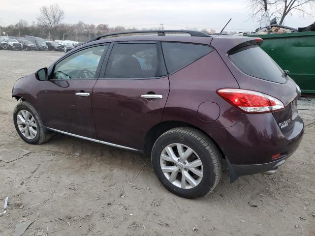 JN8AZ1MW6DW310868 - 2013 NISSAN MURANO S BURGUNDY photo 2