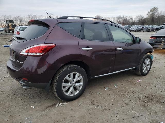 JN8AZ1MW6DW310868 - 2013 NISSAN MURANO S BURGUNDY photo 3