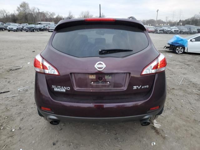 JN8AZ1MW6DW310868 - 2013 NISSAN MURANO S BURGUNDY photo 6