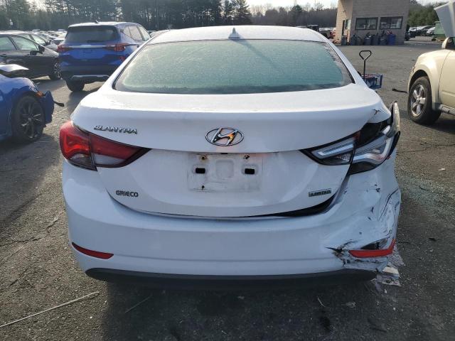 5NPDH4AE2EH508380 - 2014 HYUNDAI ELANTRA SE WHITE photo 6