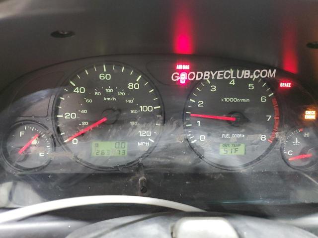 JF1SF65601G750987 - 2001 SUBARU FORESTER S ვერცხლისფერი ფოტო 9