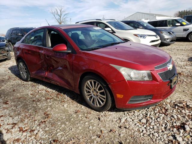 1G1PJ5S95B7292610 - 2011 CHEVROLET CRUZE ECO RED photo 4