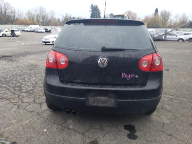 WVWBB71K39W047688 - 2009 VOLKSWAGEN RABBIT BLACK photo 6