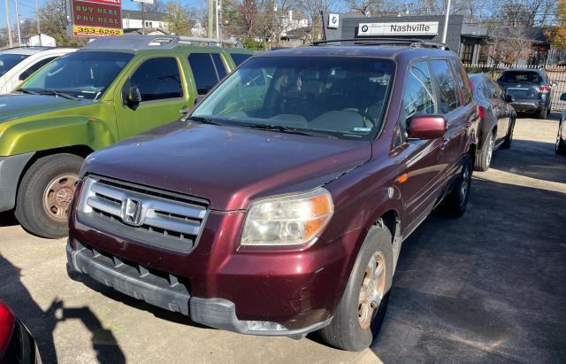 2HKYF18697H532313 - 2007 HONDA PILOT EXL BURGUNDY photo 2