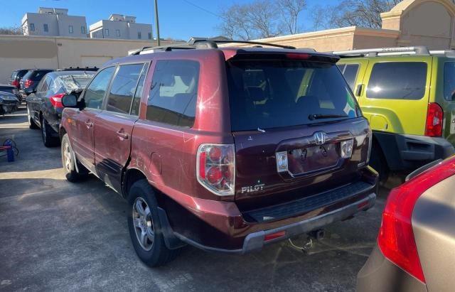 2HKYF18697H532313 - 2007 HONDA PILOT EXL BURGUNDY photo 3