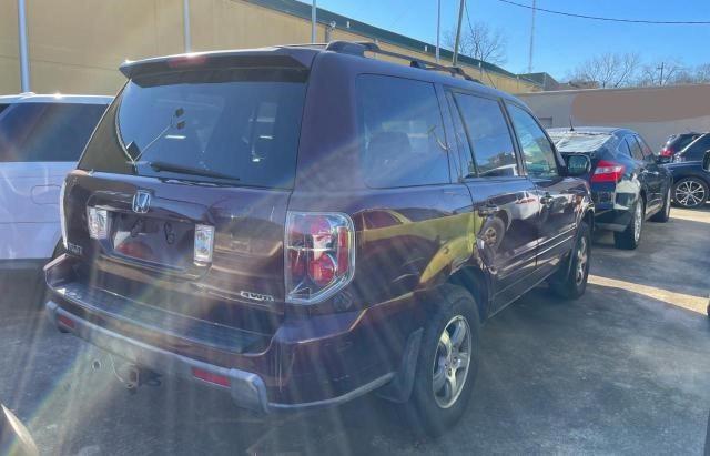 2HKYF18697H532313 - 2007 HONDA PILOT EXL BURGUNDY photo 4