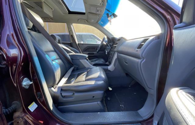 2HKYF18697H532313 - 2007 HONDA PILOT EXL BURGUNDY photo 5
