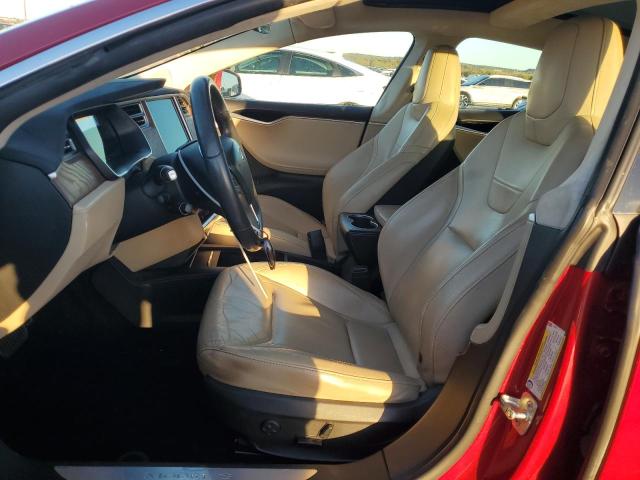 5YJSA1E23GF167423 - 2016 TESLA MODEL S RED photo 7
