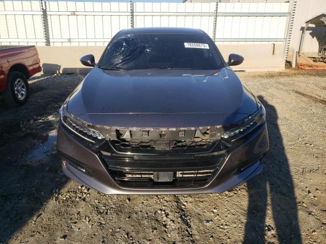 1HGCV1F95JA076806 - 2018 HONDA ACCORD TOURING CHARCOAL photo 5