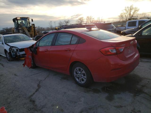 1G1BJ5SM0K7100055 - 2019 CHEVROLET CRUZE L RED photo 2