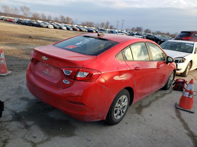 1G1BJ5SM0K7100055 - 2019 CHEVROLET CRUZE L RED photo 3