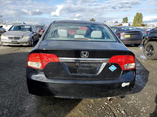 1HGFA46529L000788 - 2009 HONDA CIVIC GX BLACK photo 6