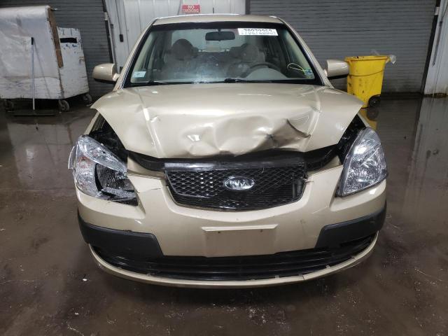 KNADE223996497854 - 2009 KIA RIO BASE BEIGE photo 5