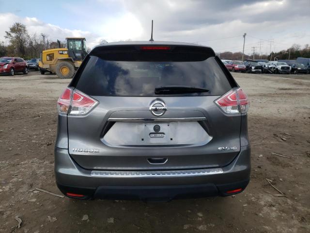 KNMAT2MV1GP662720 - 2016 NISSAN ROGUE S GRAY photo 6