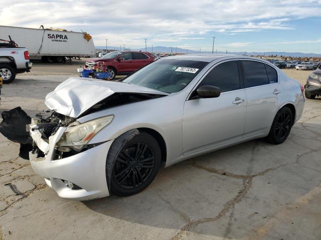 JN1CV6AP8DM714361 - 2013 INFINITI G37 BASE SILVER photo 1