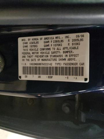 1HGCM66887A022142 - 2007 HONDA ACCORD EX BLUE photo 12